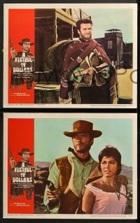 1d117 FISTFUL OF DOLLARS 8 LCs 1967 Sergio Leone's Per un Pugno di Dollari, Clint Eastwood classic!