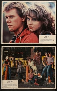 1d120 FOOTLOOSE 8 LCs 1984 Lori Singer, Dianne Wiest, Kevin Bacon shows hicks how to dance!