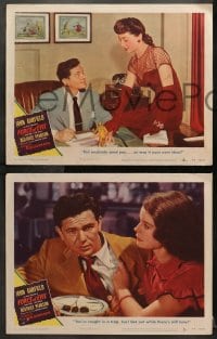 1d465 FORCE OF EVIL 6 LCs 1948 John Garfield, Thomas Gomez, end of road...for a numbers racketeer!!