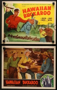 1d144 HAWAIIAN BUCKAROO 8 LCs R1940s great western images of cowboy Smith Ballew, Evelyn Knapp!