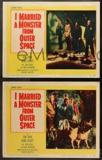 1d755 I MARRIED A MONSTER FROM OUTER SPACE 3 LCs 1958 Gloria Talbott, Tom Tryon, sci-fi horror!!