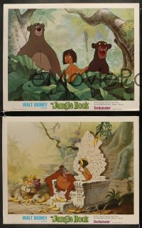 1d761 JUNGLE BOOK 3 LCs R1978 Walt Disney cartoon classic, great art of Mowgli, Baloo & friends!