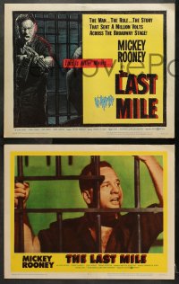 1d172 LAST MILE 8 LCs 1959 Mickey Rooney as Killer Mears breaking out of Death Row!