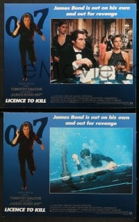 1d177 LICENCE TO KILL 8 LCs 1989 Timothy Dalton as James Bond 007, he's out for revenge!