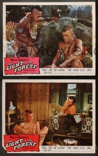 1d394 LIGHT IN THE FOREST 7 LCs 1958 Disney, Fess Parker, images of James MacArthur!