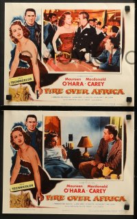 1d190 MALAGA 8 LCs 1954 Maureen O'Hara, Macdonald Carey, Binnie Barnes!