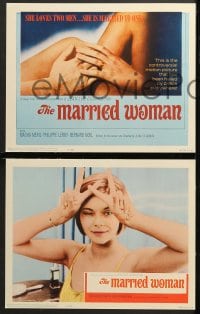 1d192 MARRIED WOMAN 8 LCs 1965 directed by Jean-Luc Godard, sexy Macha Meril!