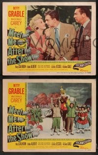 1d483 MEET ME AFTER THE SHOW 6 LCs 1951 sexy dancer Betty Grable, Macdonald Carey, Eddie Albert!