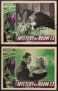 1d769 MYSTERY OF ROOM 13 3 LCs 1941 great images from Edgar Wallace's sinister spine-chiller!