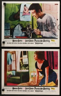 1d504 PROMISE HER ANYTHING 6 LCs 1966 cool images of Warren Beatty & pretty Leslie Caron!