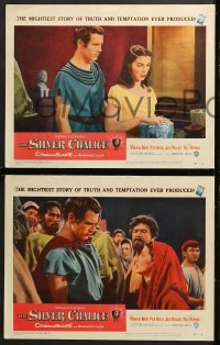 1d269 SILVER CHALICE 8 LCs 1955 cool images of Paul Newman in his notorious 1st movie, Pier Angeli!