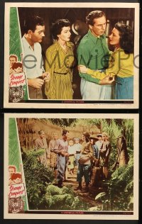 1d607 STRANGE CONQUEST 5 LCs 1946 sexy Jane Wyatt & Julie Bishop with doctors in the jungle!