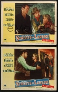 1d608 STREETS OF LAREDO 5 LCs 1949 William Holden, William Bendix & Macdonald Carey on horses!