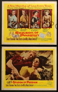 1d290 SUMMER OF THE SEVENTEENTH DOLL 8 LCs 1960 Ernest Borgnine, Baxter, Mills, Season of Passion!