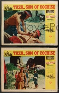 1d800 TAZA SON OF COCHISE 3 2D LCs 1954 Rock Hudson as Native American, Ian McDonald!