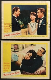 1d302 TENDER IS THE NIGHT 8 LCs 1961 pretty Jennifer Jones, Jason Robards & Cesare Danova!