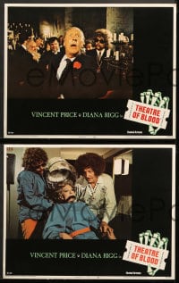 1d305 THEATRE OF BLOOD 8 LCs 1973 great images of puppet master Vincent Price, English horror!