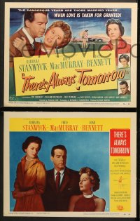 1d306 THERE'S ALWAYS TOMORROW 8 LCs 1956 Barbara Stanwyck, Fred MacMurray, Joan Bennett!