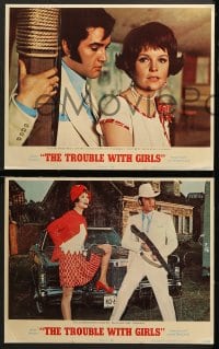 1d322 TROUBLE WITH GIRLS 8 LCs 1969 Elvis Presley, Marlyn Mason, Sheree North!