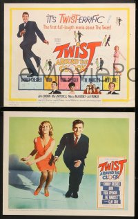 1d325 TWIST AROUND THE CLOCK 8 LCs 1962 Chubby Checker, Vicki Spencer, Clay Cole, 1st Twist movie!