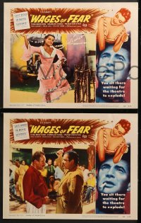 1d706 WAGES OF FEAR 4 LCs 1955 Yves Montand & Vera Clouzot, Henri-Georges Clouzot!