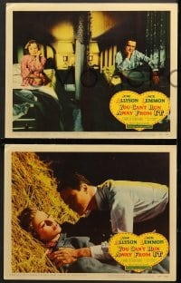 1d808 YOU CAN'T RUN AWAY FROM IT 3 LCs 1956 Jack Lemmon & Allyson in remake of It Happened One Night!
