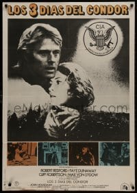 1f654 3 DAYS OF THE CONDOR Spanish 1975 CIA analyst Robert Redford & Faye Dunaway!