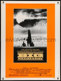 1g021 BIG WEDNESDAY 30x40 1978 John Milius classic surfing movie, silhouette of surfers on beach!