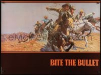 1g023 BITE THE BULLET teaser 30x40 1975 art of Gene Hackman, Candice Bergen & James Coburn!