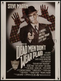 1g043 DEAD MEN DON'T WEAR PLAID 30x40 1982 Steve Martin will blow your lips off if you don't laugh!