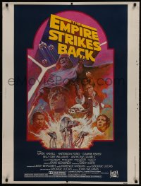 1g048 EMPIRE STRIKES BACK 30x40 R1982 George Lucas sci-fi classic, cool artwork by Tom Jung!