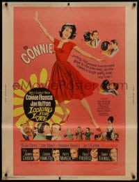1g072 LOOKING FOR LOVE 30x40 1964 great full-length art of pretty singer Connie Francis!
