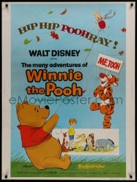 1g078 MANY ADVENTURES OF WINNIE THE POOH 30x40 1977 and Tigger too, plus three great shorts!