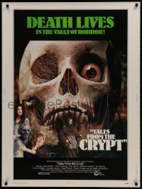 1g115 TALES FROM THE CRYPT 30x40 1972 Peter Cushing, Joan Collins, E.C. comics, cool skull image!