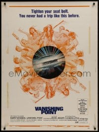1g131 VANISHING POINT 30x40 1971 car chase classic, Barry Newman, completely different!