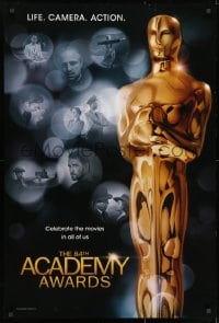 1g153 84TH ANNUAL ACADEMY AWARDS 1sh 2012 cool image of Oscar statuette, classic movie montage!