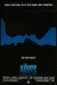 1g157 ABYSS int'l 1sh 1989 directed by James Cameron, Ed Harris, different silhouette art!