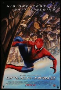 1g174 AMAZING SPIDER-MAN 2 advance DS 1sh 2014 Andrew Garfield, his greatest battle begins, unrated!