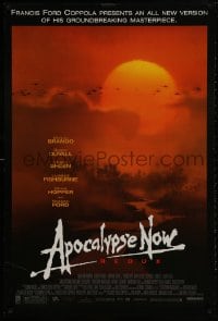 1g184 APOCALYPSE NOW DS 1sh R2001 Francis Ford Coppola, Bob Peak art of choppers over river!