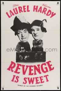 1g206 BABES IN TOYLAND 1sh R1960s great image of Laurel & Hardy, Revenge is Sweet!