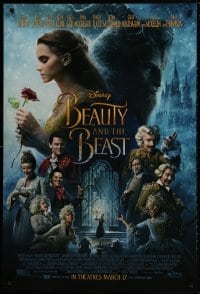 1g221 BEAUTY & THE BEAST advance DS 1sh 2017 Walt Disney, Emma Watson, Dan Stevens and top cast!