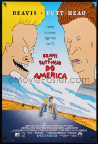 1g225 BEAVIS & BUTT-HEAD DO AMERICA int'l advance 1sh 1996 Mike Judge MTV delinquent cartoon!
