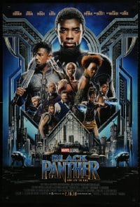 1g236 BLACK PANTHER advance DS 1sh 2018 Chadwick Boseman in the title role as T'Challa and top cast!