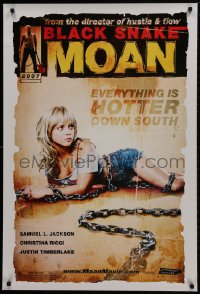 1g238 BLACK SNAKE MOAN teaser DS 1sh 2007 super sexy Christina Ricci in chains!