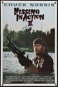 1g256 BRADDOCK: MISSING IN ACTION III int'l 1sh 1988 great image of Chuck Norris w/ M-60 machine gun