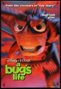 1g265 BUG'S LIFE teaser DS 1sh 1998 Walt Disney Pixar CG cartoon, c/u of grasshopper!