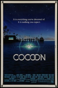 1g291 COCOON 1sh 1985 Ron Howard classic sci-fi, great artwork by John Alvin!