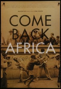 1g292 COME BACK, AFRICA 27x39 1sh R2012 South African apartheid documentary!