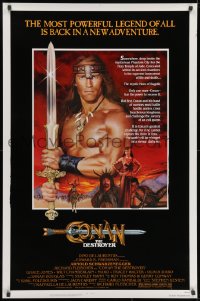1g296 CONAN THE DESTROYER 1sh 1984 Arnold Schwarzenegger is the most powerful legend of all!