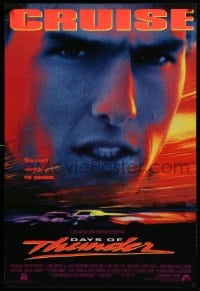 1g320 DAYS OF THUNDER int'l 1sh 1990 super close image of NASCAR race car driver Tom Cruise!